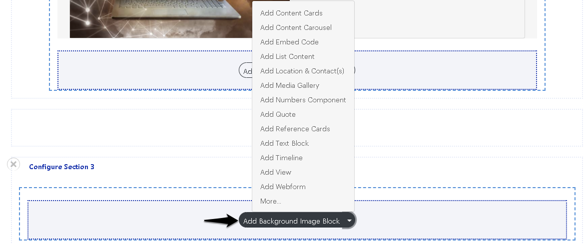 Choose Custom Block Type