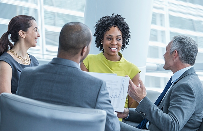 Group of businesspeople meeting